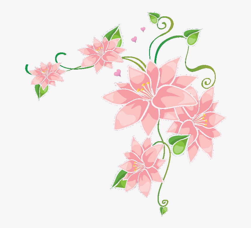 Butterflies And Flowers Png, Transparent Png