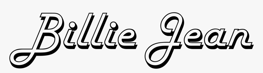 «billie Jean» Single Text - Calligraphy, HD Png Download