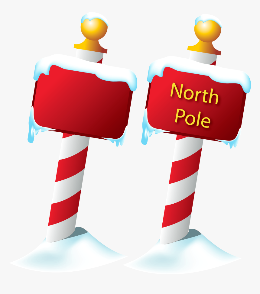 Sign Png Picture Gallery - Blank North Pole Sign, Transparent Png