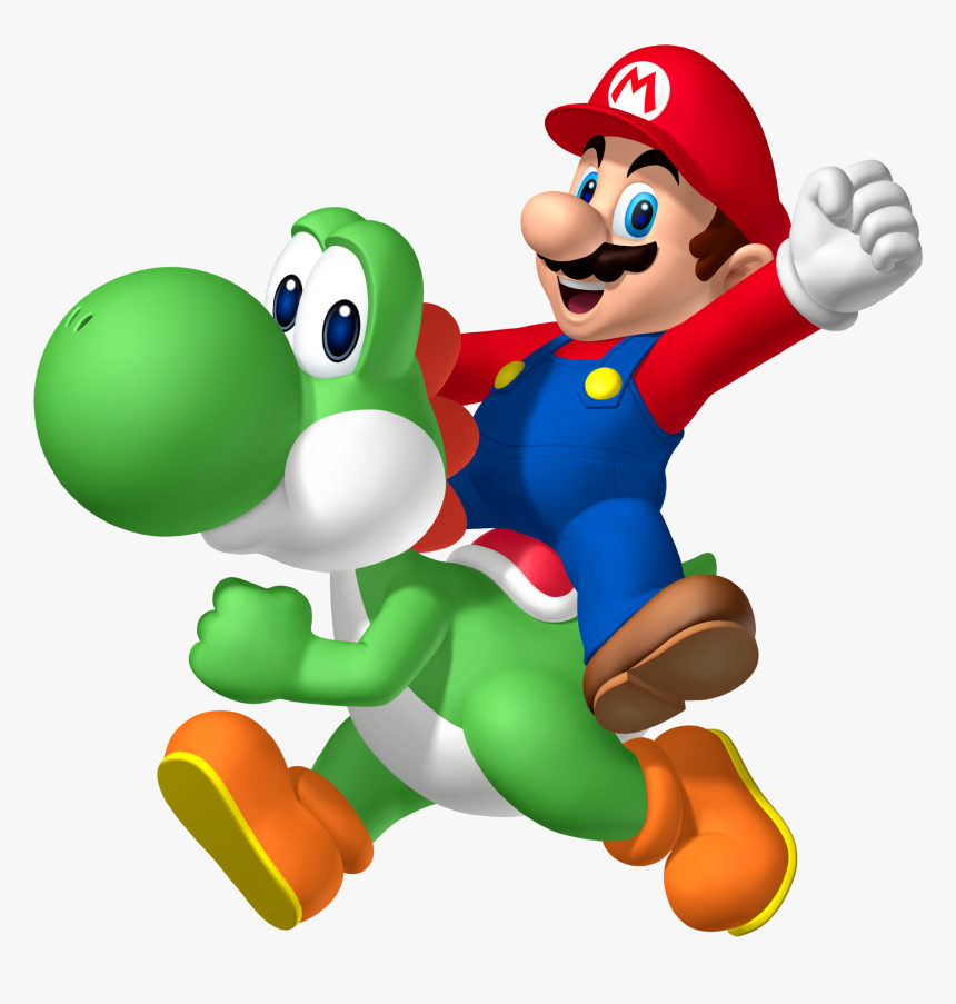 Super Mario E Yoshi, HD Png Download