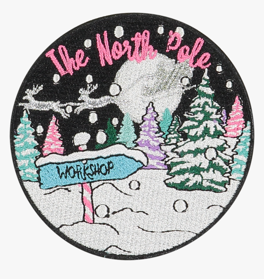 North Pole Sticker Patch - Illustration, HD Png Download