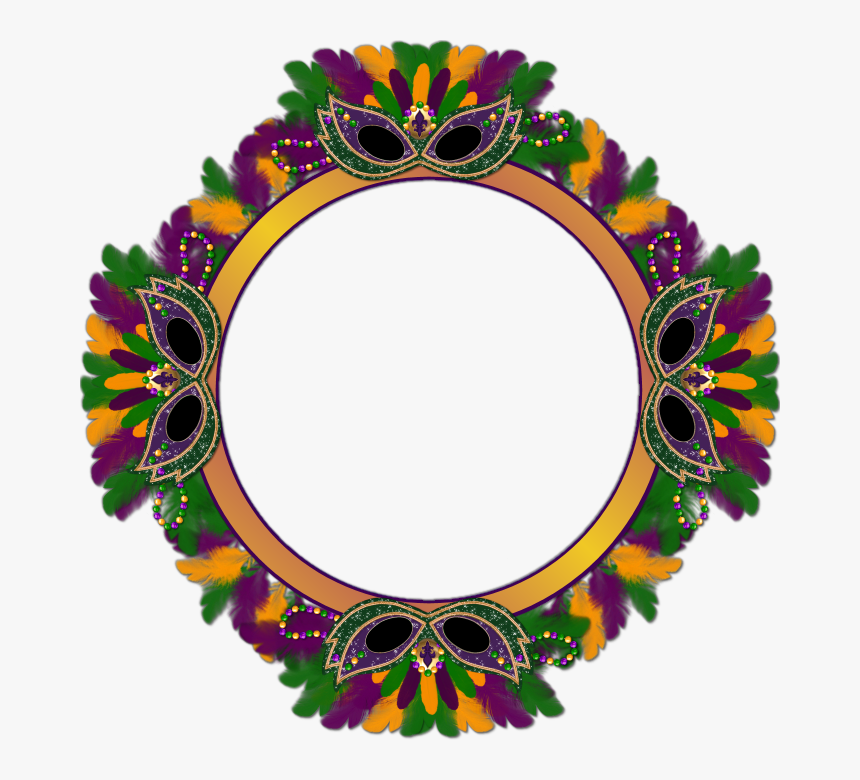 Mardi Gras Circle Clipart, HD Png Download