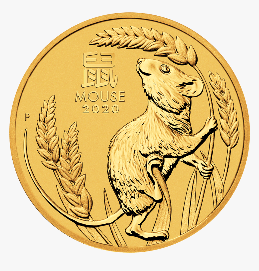 Perth Lunar 2020 Gold Front - Perth Mint Platinum Mouse Coin, HD Png Download