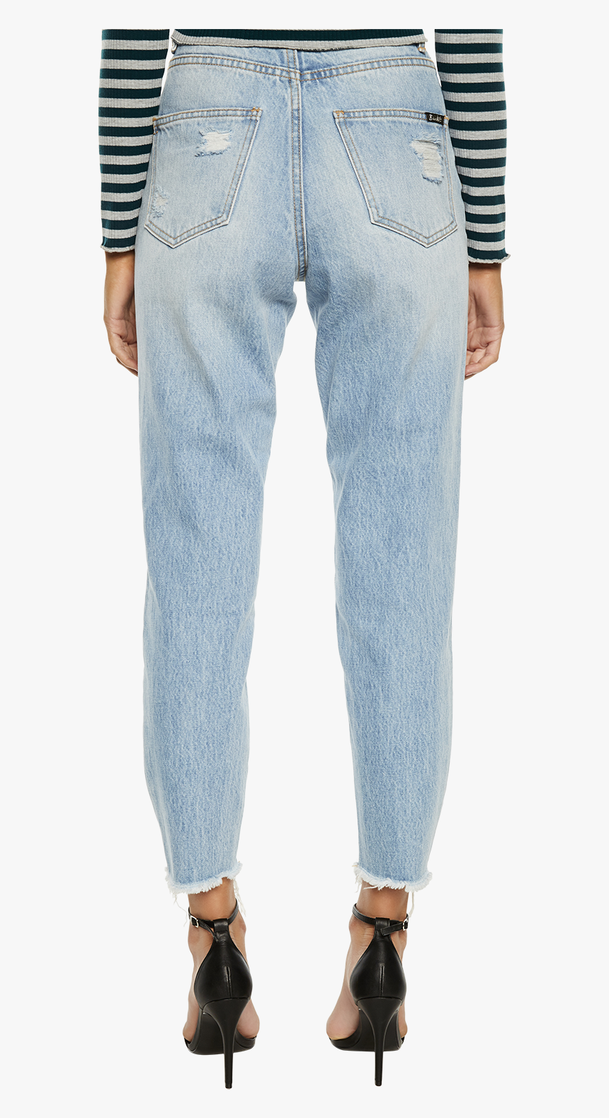 The Mum Jean In Colour Dusty Blue - Pocket, HD Png Download