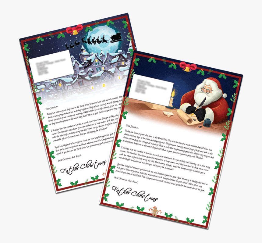 Personalised Santa Letter From Santa Claus 
 Title - Brochure, HD Png Download