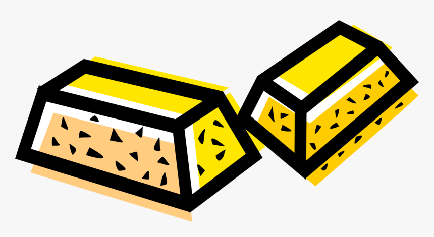 Vector Illustration Of Gold Bar, Gold Precious Metal, HD Png Download