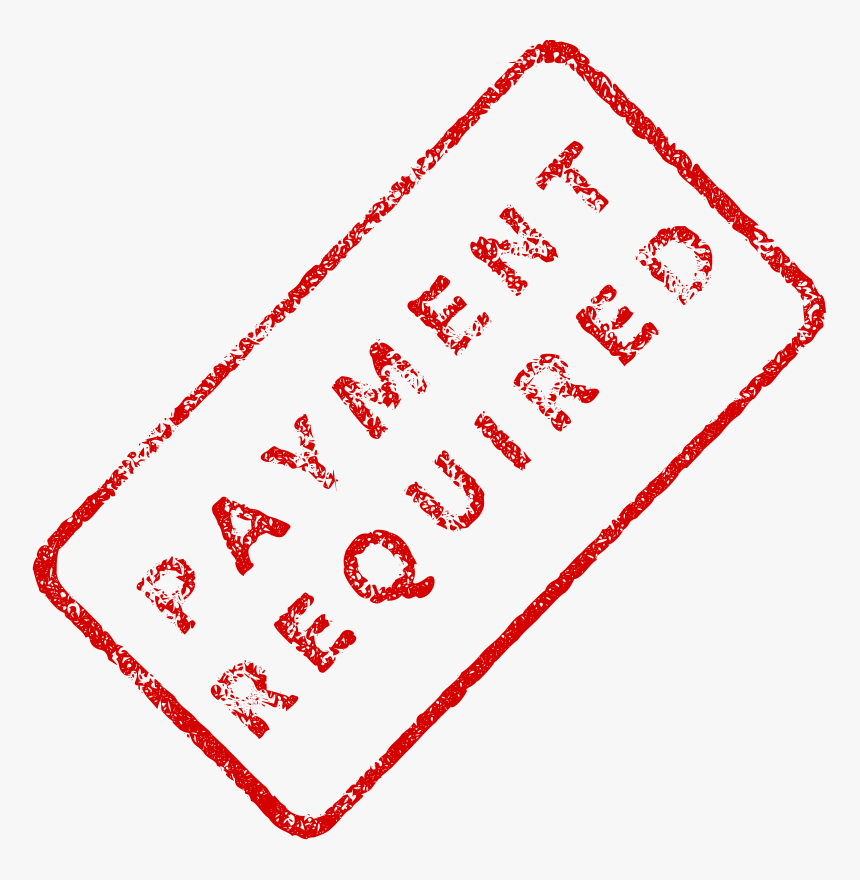 Payment Required Stamp, HD Png Download