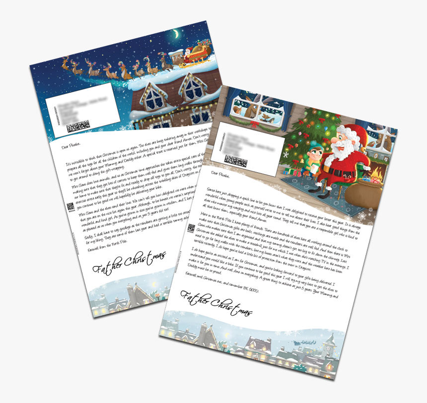 Personalised Santa Letter From Santa Claus 
 Title - Brochure, HD Png Download