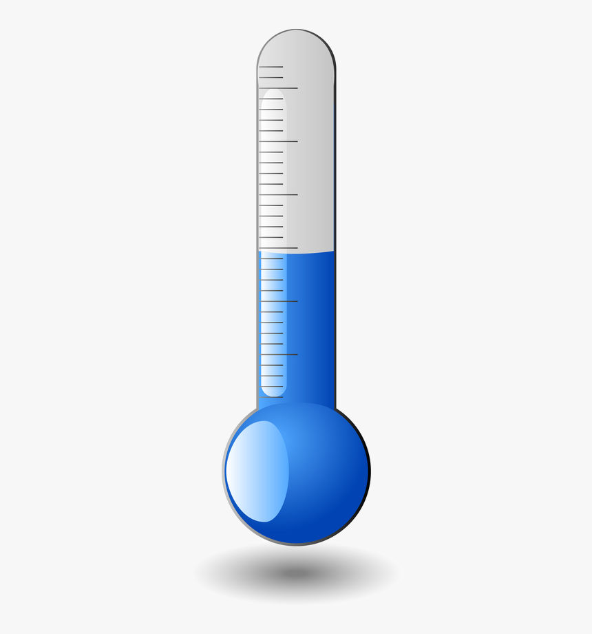 Clipart Thermometer Cool Temperature - Termometro Azul, HD Png Download
