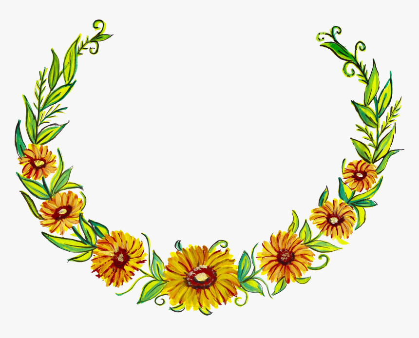 Transparent Background Floral Border, HD Png Download