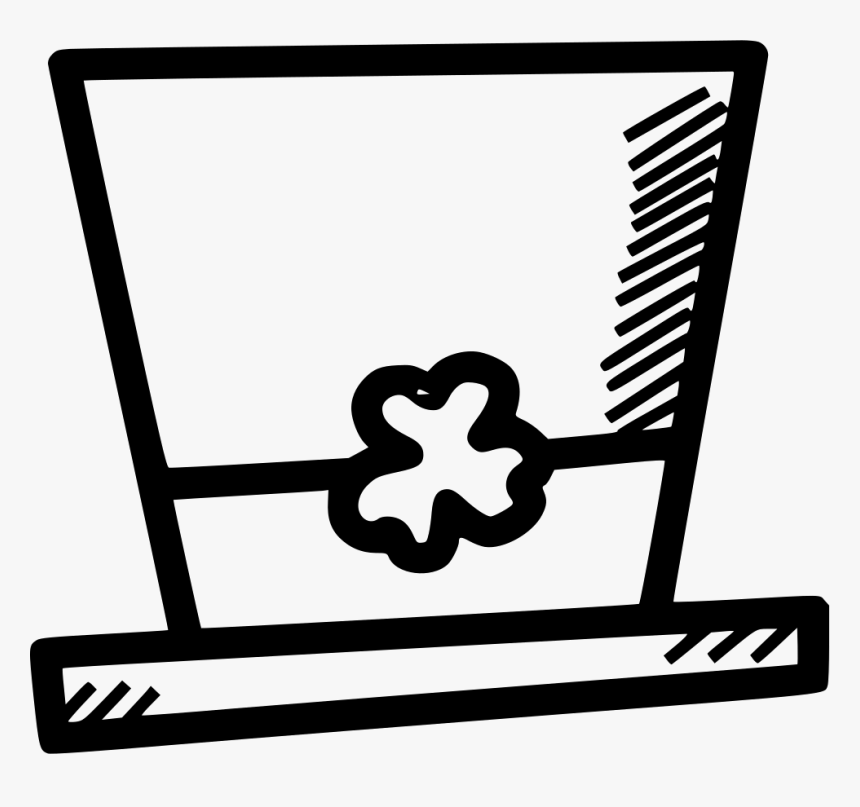 Leprechaun Hat Irish Shamrock, HD Png Download