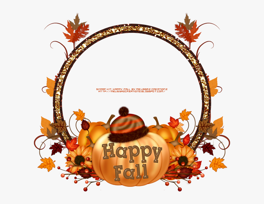 Graphic Groupies Happy Fall Cluster Frames Friday Clip - Digital Scrapbooking, HD Png Download