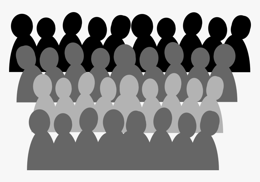 Crowd, Mass, Auditorium, People, Demonstration - Crowd Clipart, HD Png Download