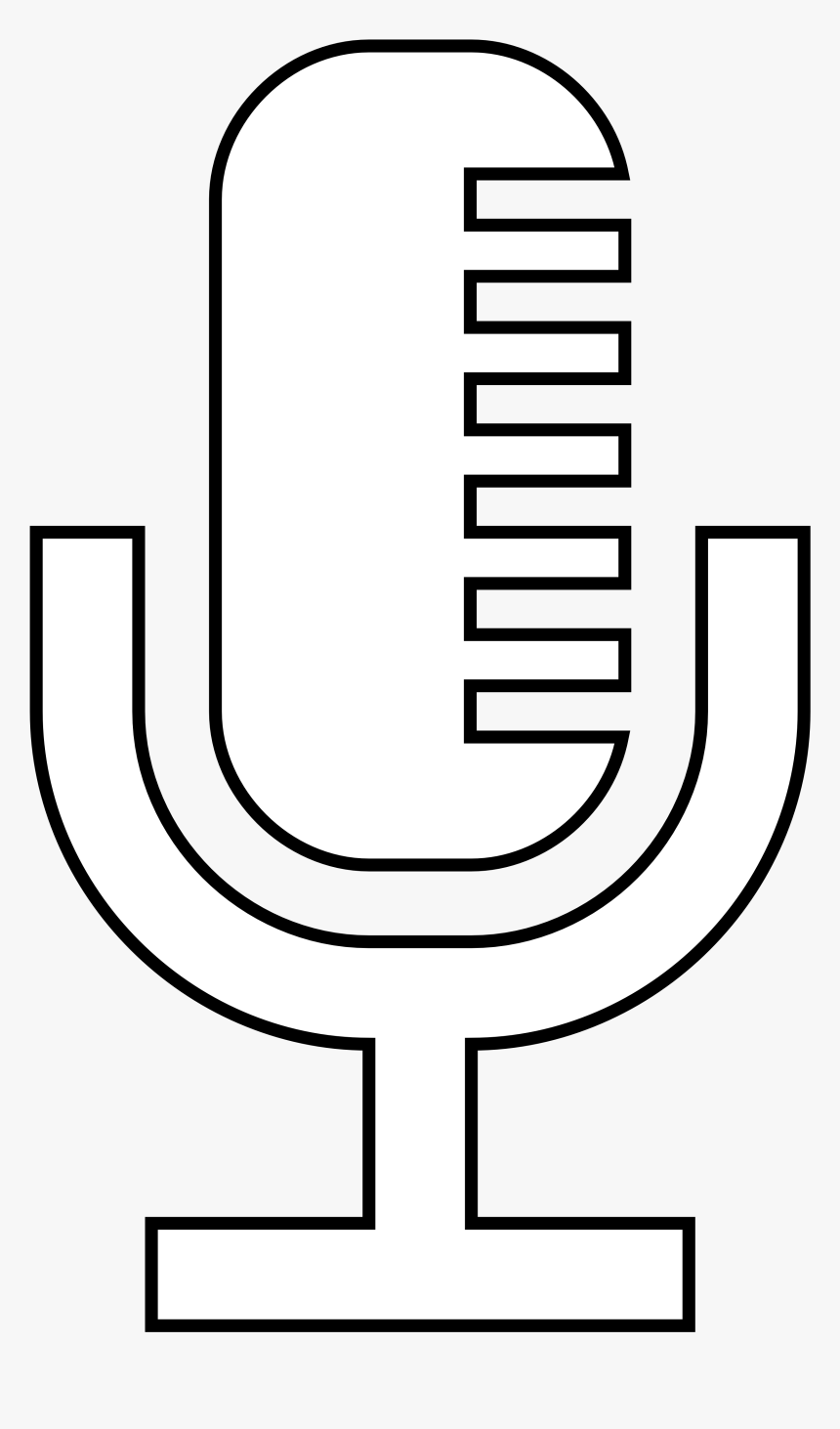 Vintage - Microphone - Black - And - White - White Microphone Clipart, HD Png Download