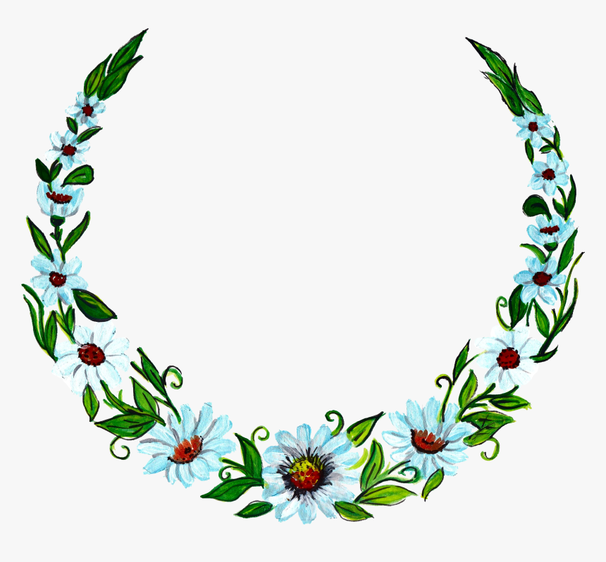 Transparent Wreath Of Flowers, HD Png Download