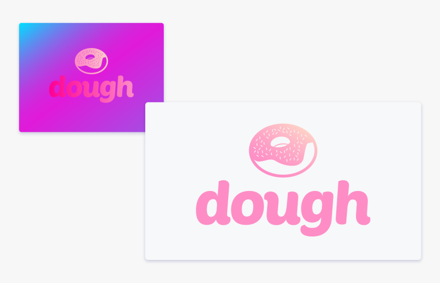 Pink Gradient Design For A Company Called Dough - Circle, HD Png Download