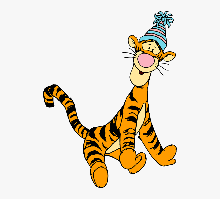 Winnie The Pooh Wearing A Party Hat, HD Png Download