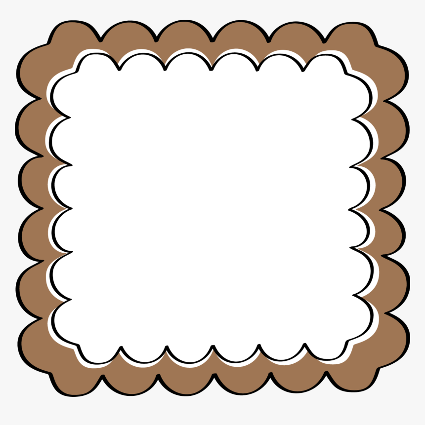 Free Stock Brown Scalloped Frame Clip - Paparazzi Mystery Grab Bags, HD Png Download