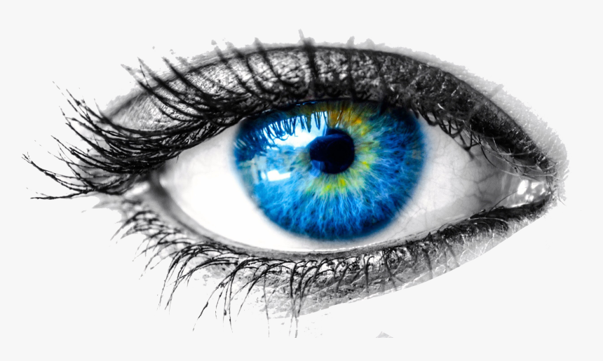 Body,macro Blue,cosmetics,contact Lens,stock Photography,eyelash - Transparent Eye Png, Png Download