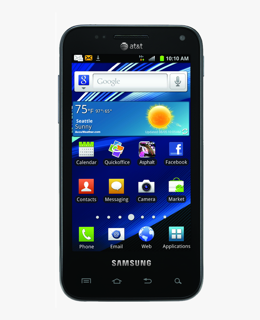 Android Mobile Phone Png - Samsung Galaxy S Ii Skyrocket I727, Transparent Png