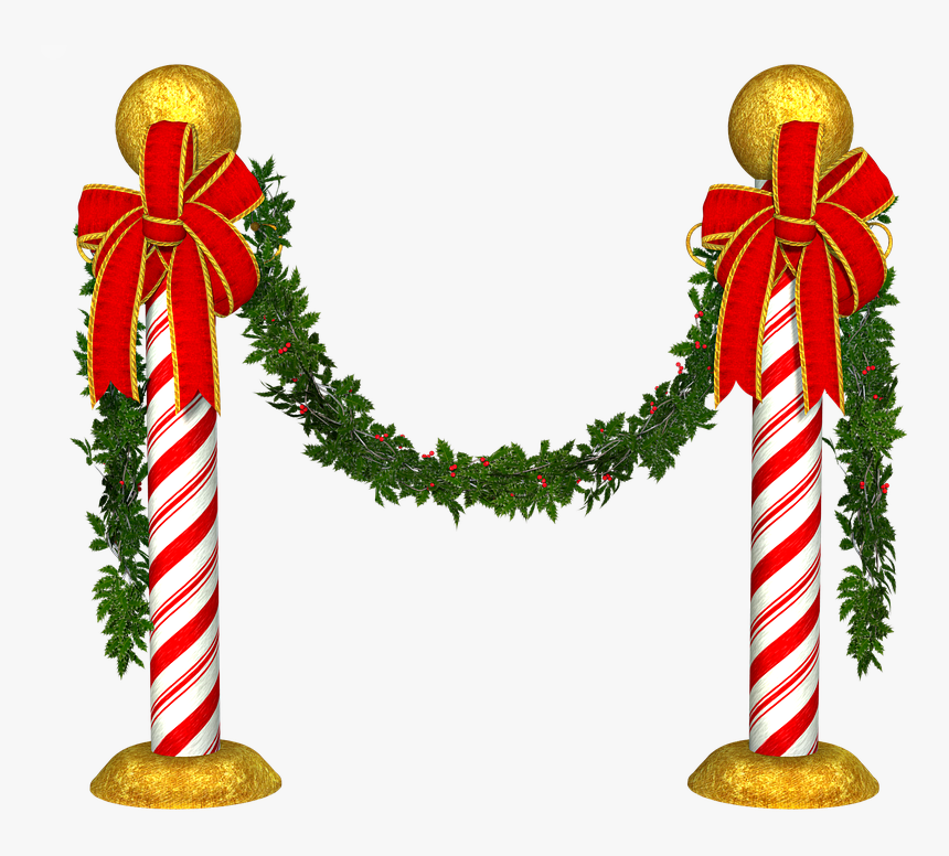 Christmas Tree Clipart Wreath - Transparent Background Christmas Garland Clipart Png, Png Download