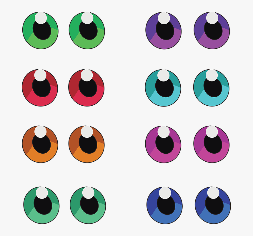 Contact Lenses - Girls Eye Lens Clipart Png, Transparent Png