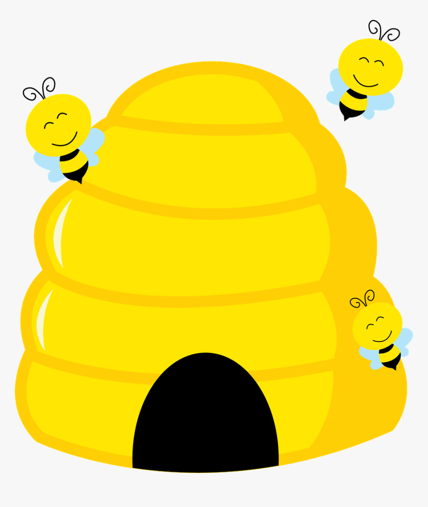 cute beehive clipart