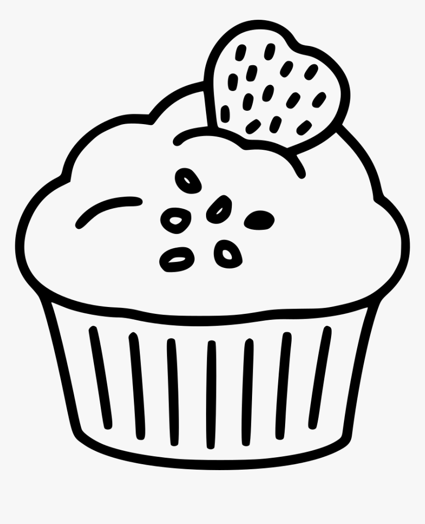 Cupcake - Cupcake Icon White Png, Transparent Png