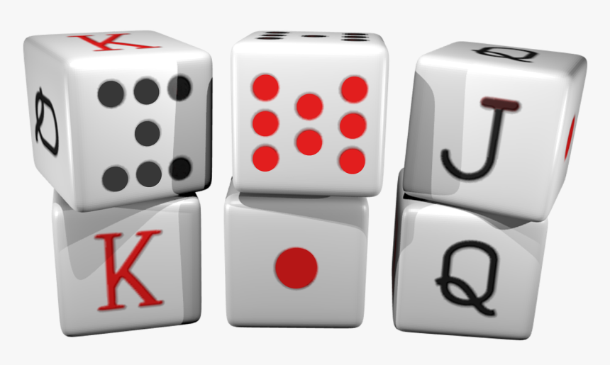 Dice, Poker, Random, Goblet, Casino - Dados Poker, HD Png Download
