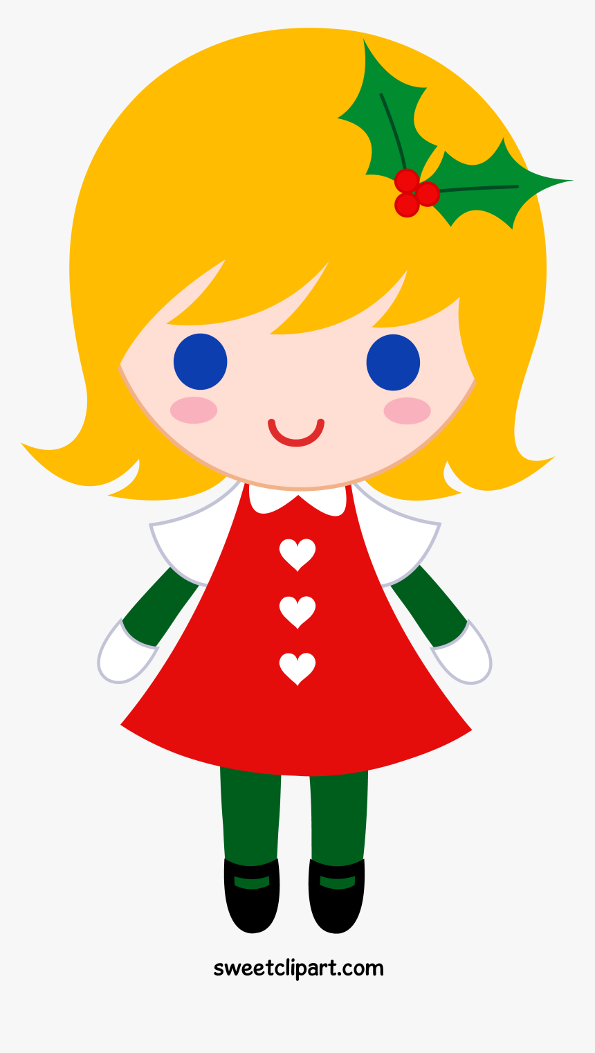Christmas Cliparts Girl, HD Png Download