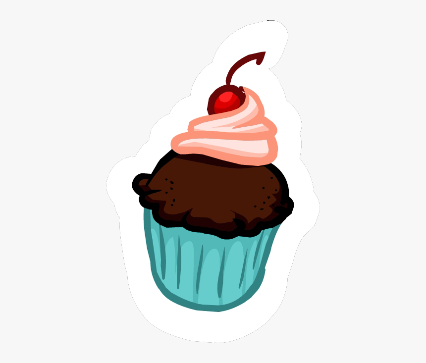 Cupcake Pin - Cupcake Transparent Club Penguin, HD Png Download