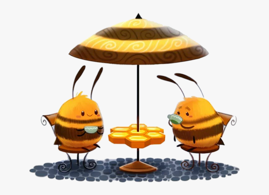 #abelha #bee #coffee #honey #friends #cafe #mel - Illustration, HD Png Download