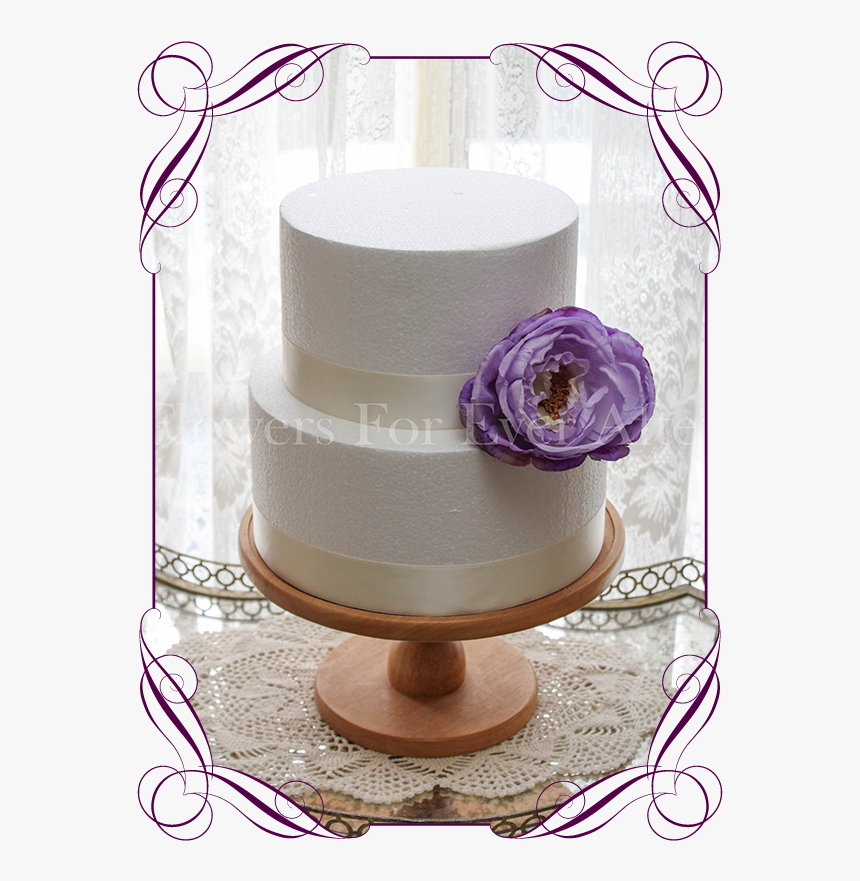 Lilac Peony Cake Decoration Gorgeous Artificial Bridal - Wedding Cake Topper, HD Png Download