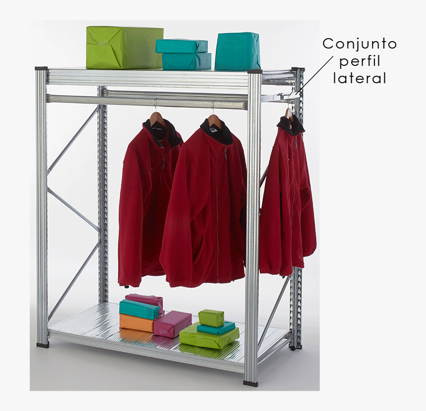 Mallas Expositoras Cromadas Para Estanterías - Shelf, HD Png Download