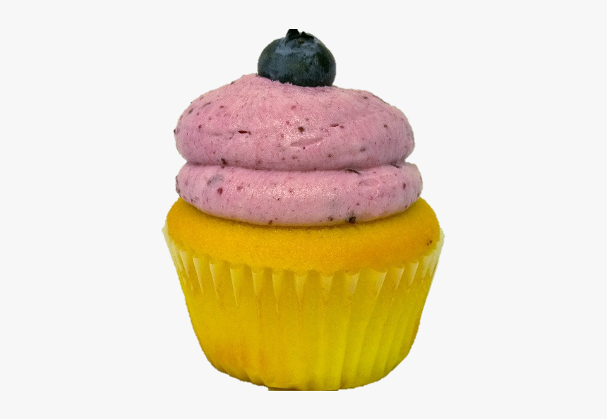 Lemon Blueberry Cupcakes Png, Transparent Png