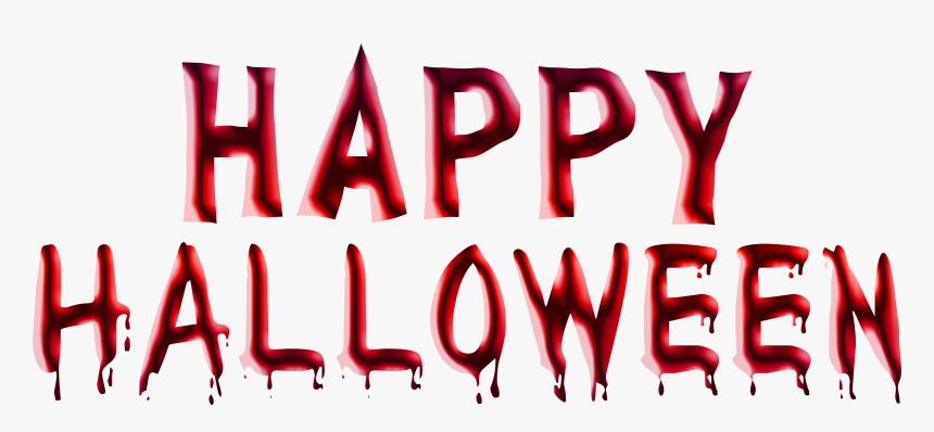 Happy Halloween 2018 Png Free Images - Happy Halloween Red Png, Transparent Png