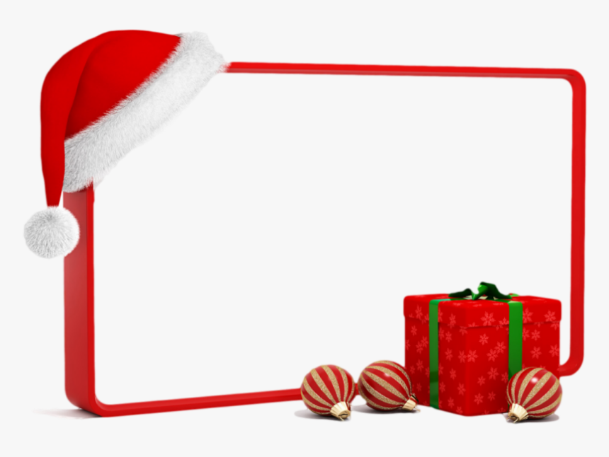 Christmas Frame Red Png, Transparent Png