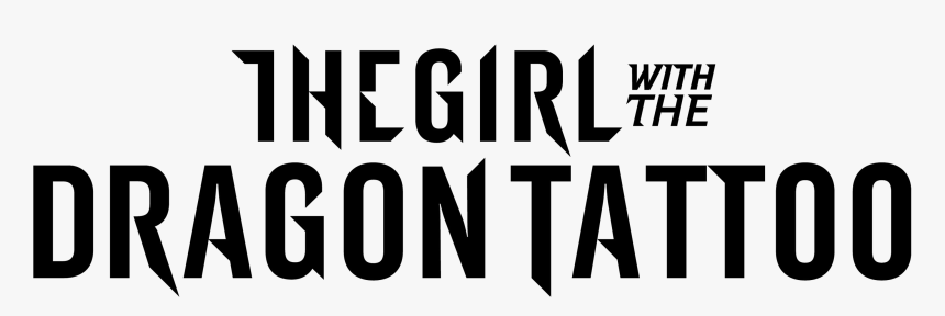 The Girl With The Dragon Tattoo Logo - Girl With The Dragon Tattoo Logo, HD Png Download
