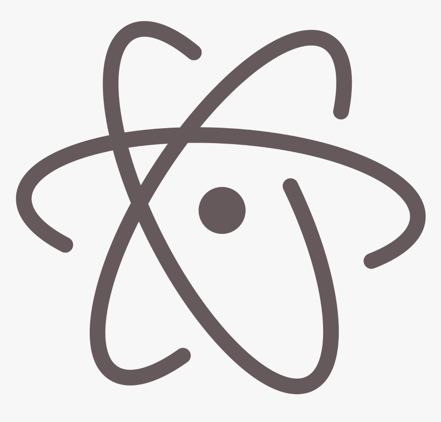 Transparent Atomic Symbol Png - Atom Text Editor Logo, Png Download