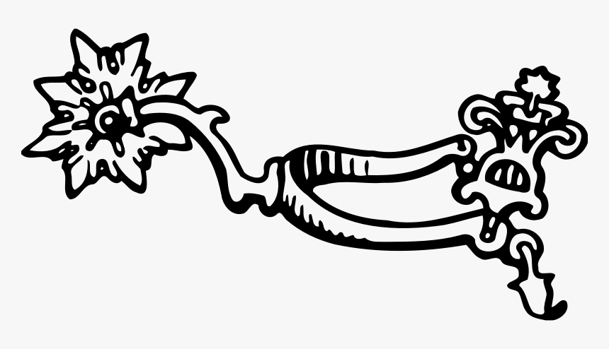 Cowboy Western Spur Drawing, HD Png Download