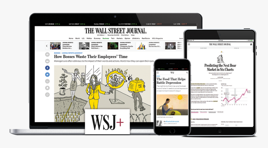 Wall Street Journal Subscription, HD Png Download