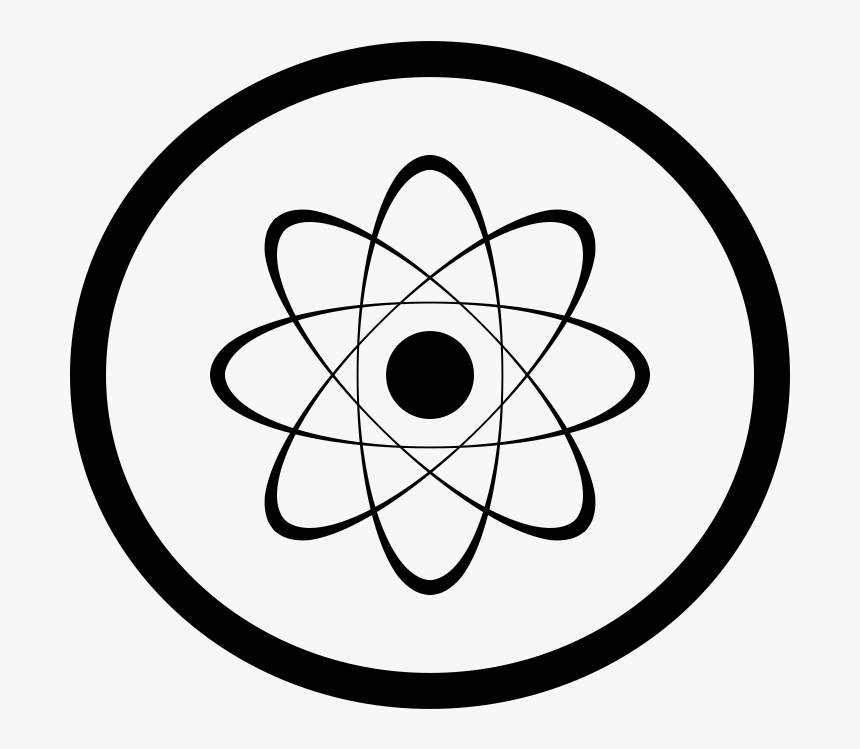 Line Art,flower,symmetry - Transparent Atom Clip Art, HD Png Download