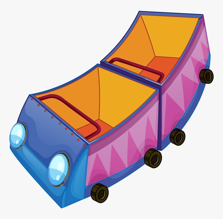 Brinquedo De Parque Clipart Boy, Scrapbook Images, - Roller Coaster Car Png, Transparent Png