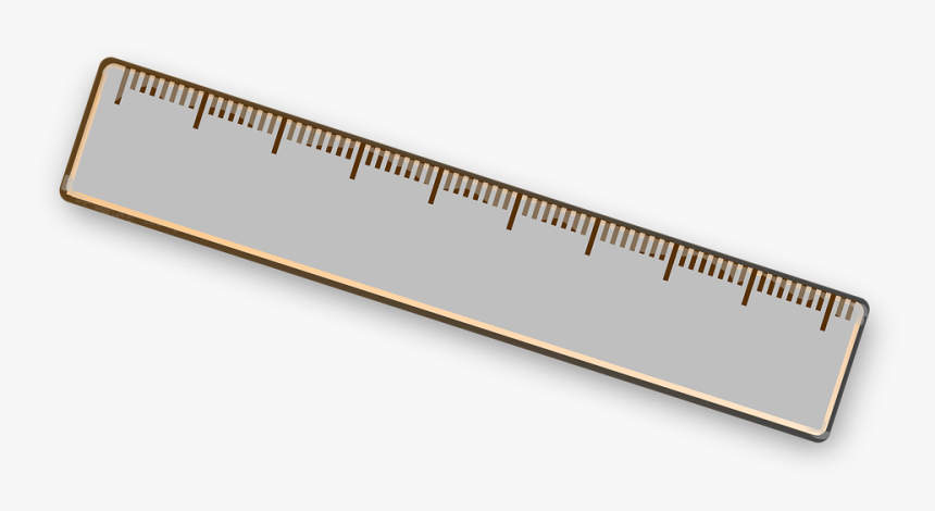 Transparent Ruler Png Clipart - Grey Ruler Clipart, Png Download