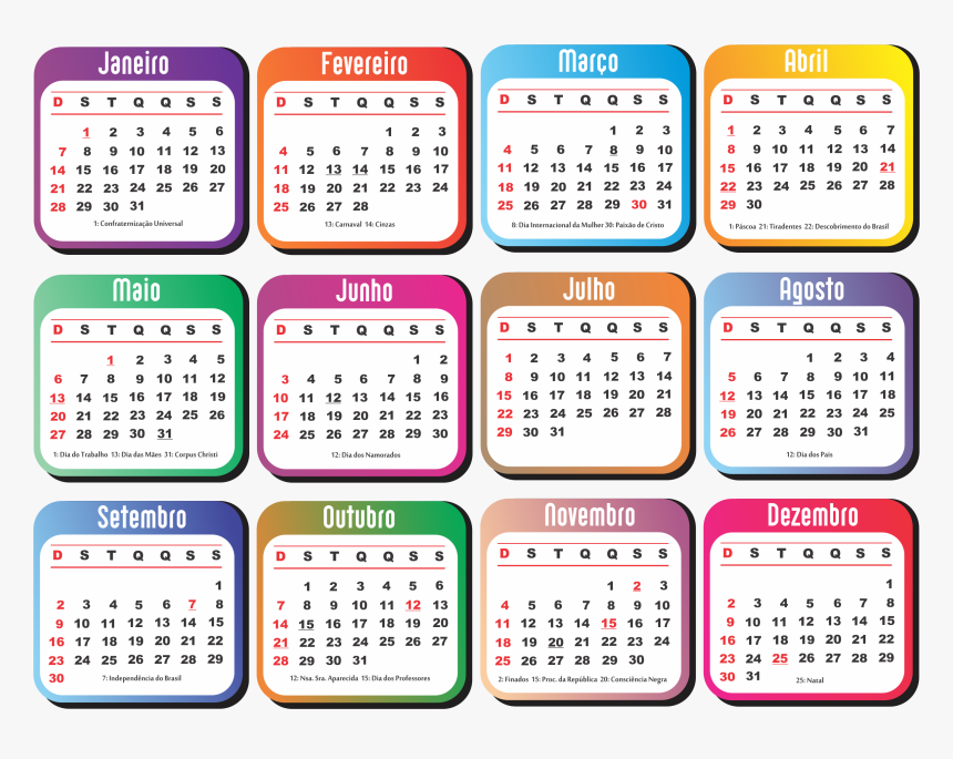 Calendario - Calendario 2018 Infantil, HD Png Download