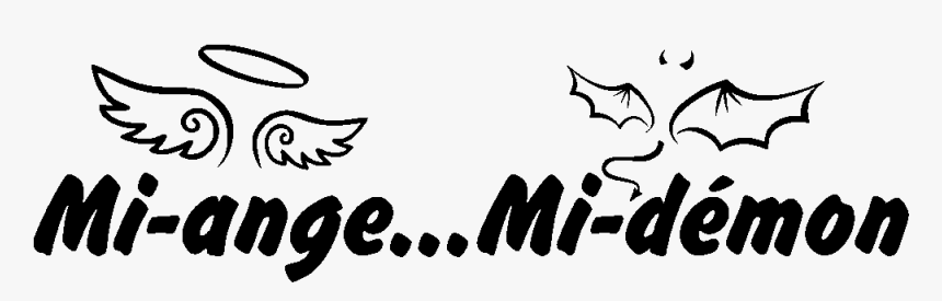 Hénin-beaumont Tattoo Logo Decal Silhouette - Angel And Devil, HD Png Download