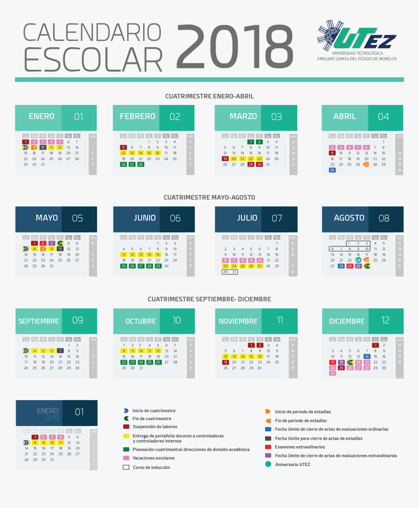 Calendario 2016 Png, Transparent Png