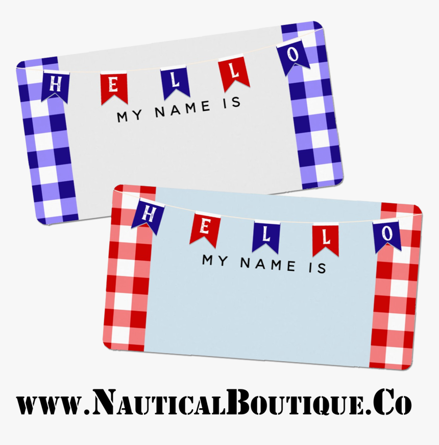 Name Tag , Png Download Picnic Themed Name Tag, Transparent Png