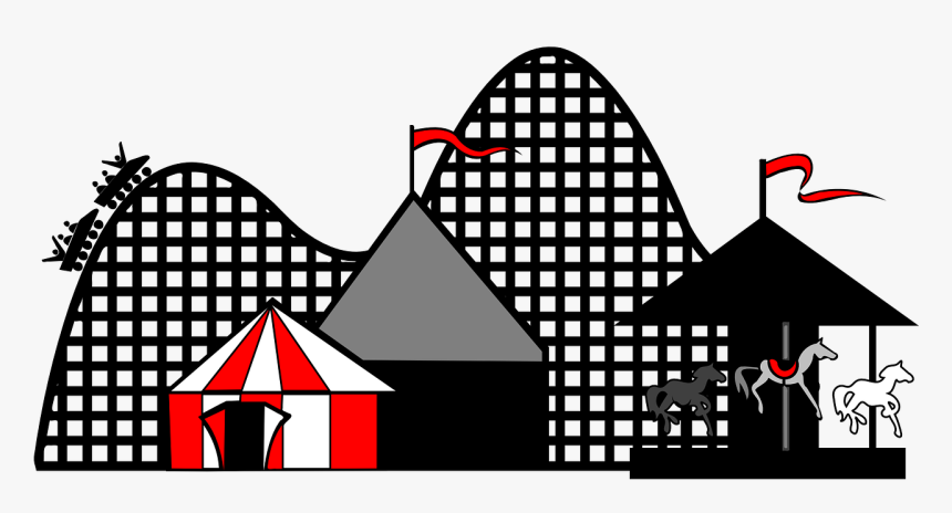 Cartoon Roller Coaster Png - Roller Coaster Clipart, Transparent Png