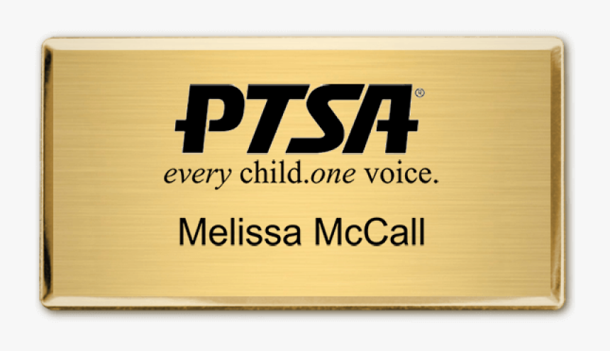 Pta Custom Engraved Name Badge 
title Pta Custom Engraved - Wood, HD Png Download